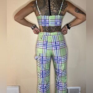 ASOS Plaid Green Women's 90s Two Piece Set Y2K